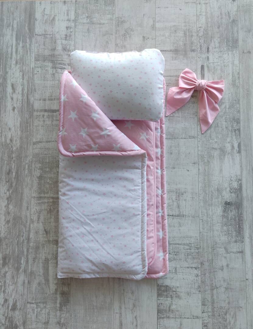 Комплект за количка Pink Stars