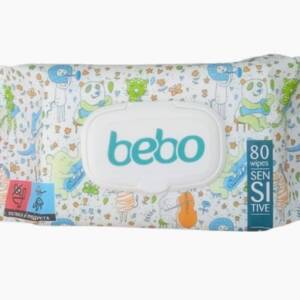Бебо влажни бебешки кърпички Сензитив 80бр
